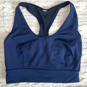 Free People Movement, XS/S Sports bra with built-in dry wick, navy blue